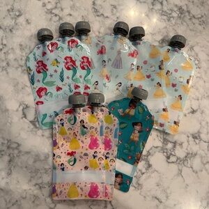 Simple Modern Disney Princesses Reusable Snack Pouches